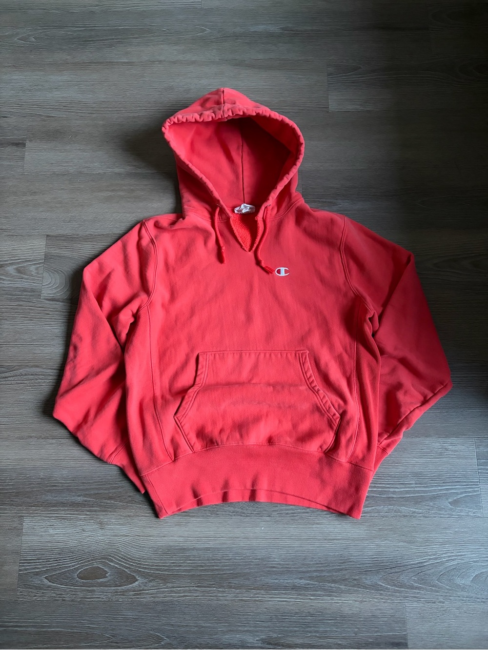 Coral Champion hoodie size M men